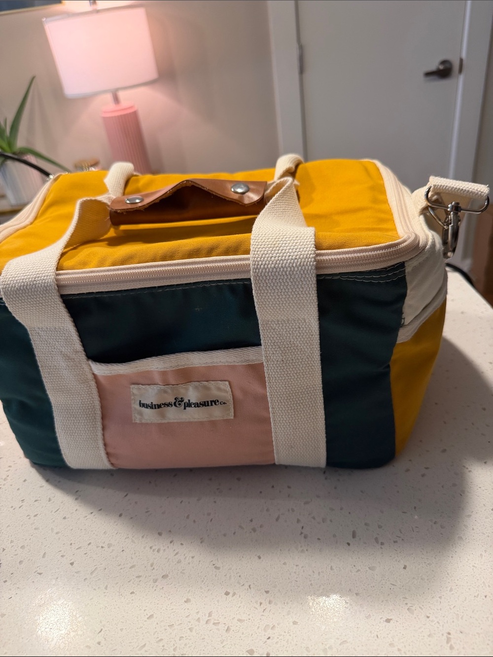 Business & Pleasure Co. Luxury Cooler in Yellow, Teal and Pink